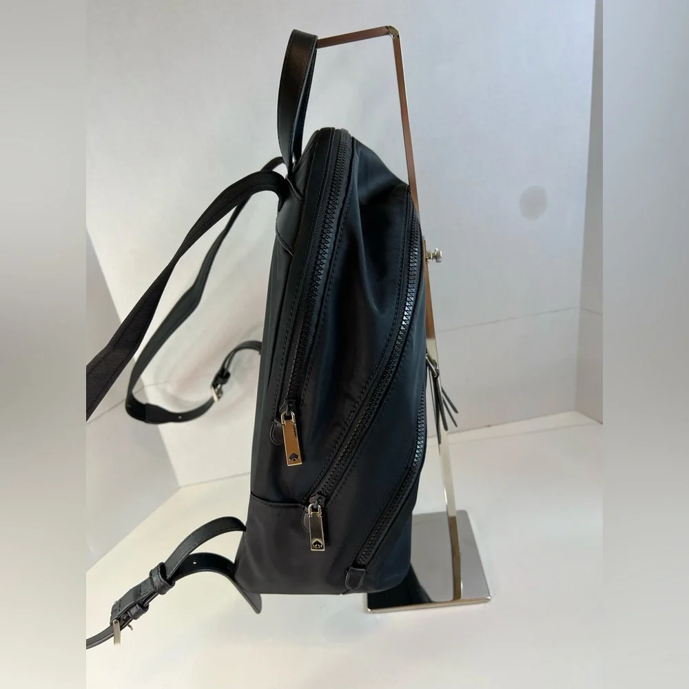 Kate Spade Karissa Black Medium Nylon Backpack - Picture 5 of 14